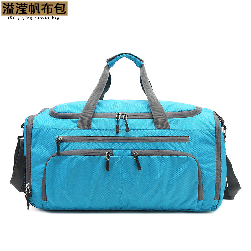Factory Nylon Travel Bag Oxford Cloth Duffel Bag Lightweight Foldable Waterproof Outdoor Sports Bag Shoe Bag