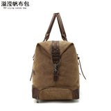 Trolley Travel Bag Men's Roof Luggage Bag Large Capacity Yoga Fitness Bag Long and Short Distance Travel Moving Canvas