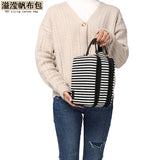 Wash Bag Small Casual Women's Cosmetic Bag Waterproof Multifunctional Canvas Clutch Bag Mobile Phone Bag