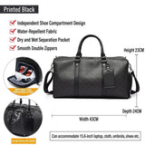 Men's Waterproof Sports Gym Duffel Bag with Shoe Compartment