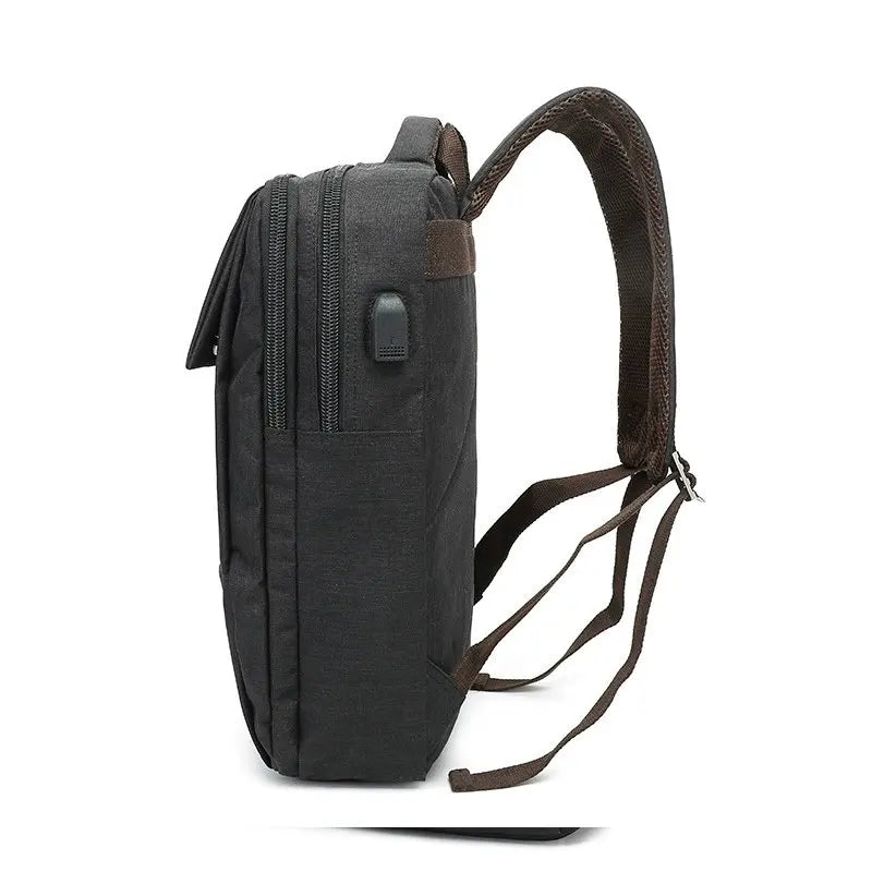 Y916 Men's Waterproof Laptop Backpack with USB Charging Port
