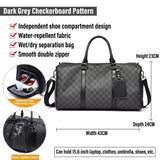 Men's Waterproof Sports Gym Duffel Bag with Shoe Compartment