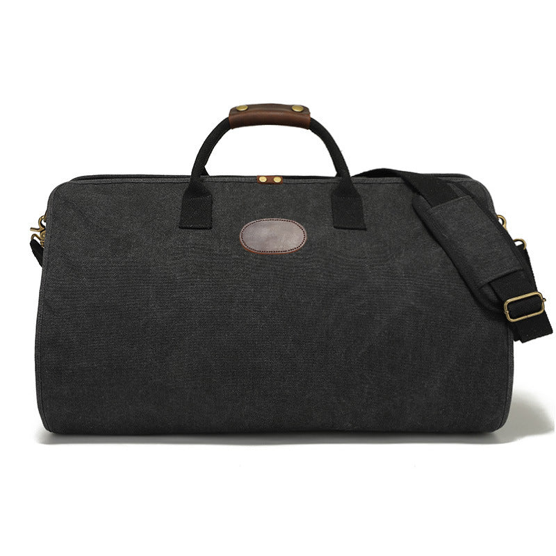 Amazon's Popular Fashion Canvas Travel Bag Casual Foldable Suit Bag Men's Portable Luggage Bag Shoe Bag Storage