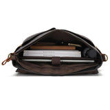 Canvas Cross-Body Bag with First-Layer Cowhide Men's Photography Bag Waxed Retro Shoulder Cross-Body Factory Direct Order