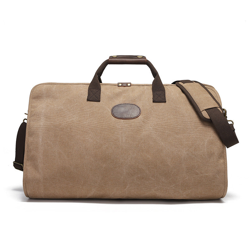 Amazon's Popular Fashion Canvas Travel Bag Casual Foldable Suit Bag Men's Portable Luggage Bag Shoe Bag Storage