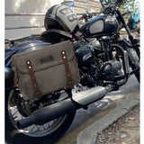 Detachable Motorcycle Bag Anti-splashing Bag Luggage Bag Carrying Bag Tail Bag Riding Equipment Shoulder Crossbody with Head Leather