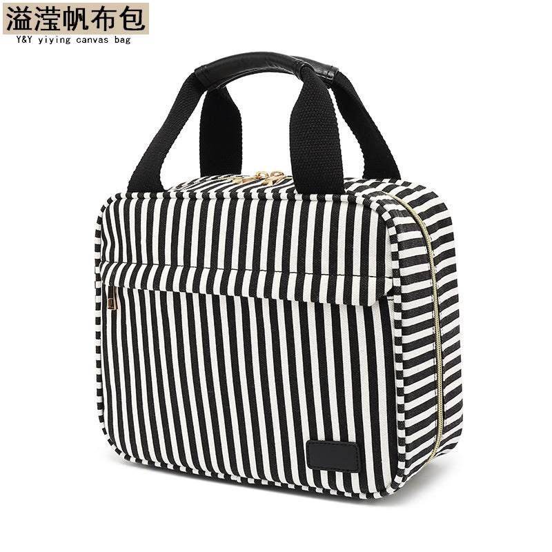 Handbag Women's Casual Toiletries Cosmetic Bag Mobile Phone Bag Multi-functional Water-repellent Canvas Travel Bag Multi-layer