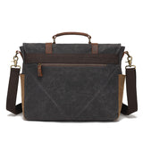 Canvas Cross-Body Bag with First-Layer Cowhide Men's Photography Bag Waxed Retro Shoulder Cross-Body Factory Direct Order