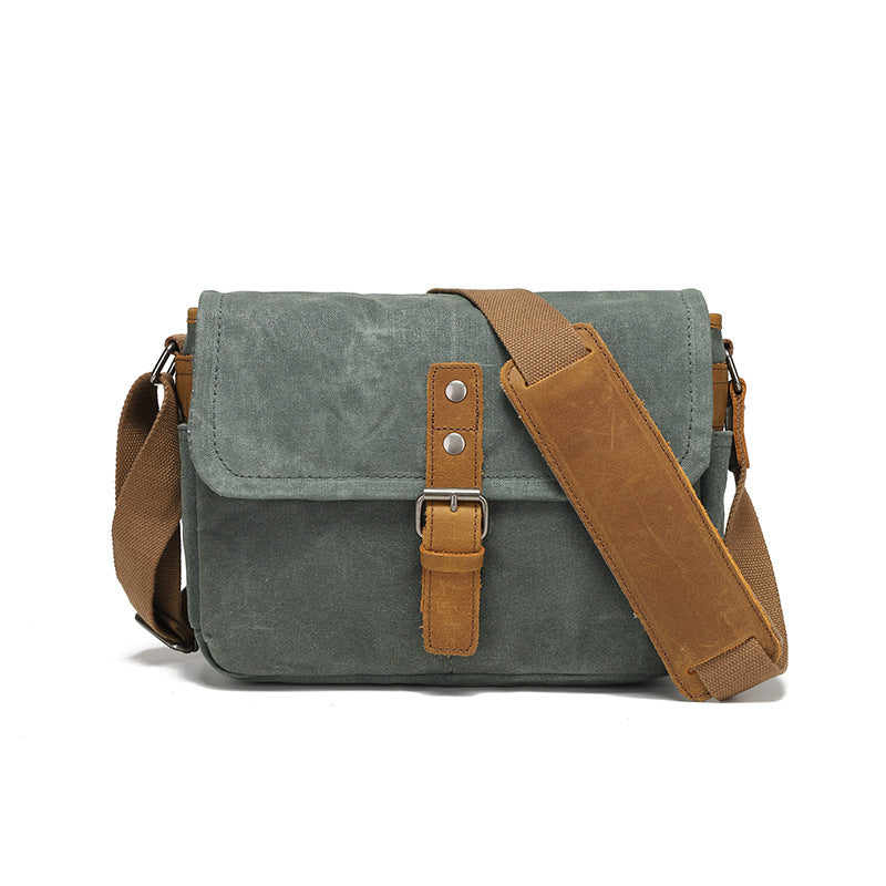 Retro Canvas Shoulder Bag Camera Photography Bag Crossbody Men's Bag Amazon Popular Business Men's Bag Small Shoulder Bag Chest Bag
