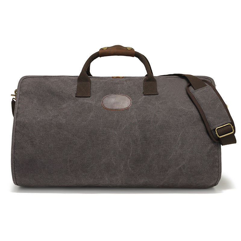 Amazon's Popular Fashion Canvas Travel Bag Casual Foldable Suit Bag Men's Portable Luggage Bag Shoe Bag Storage