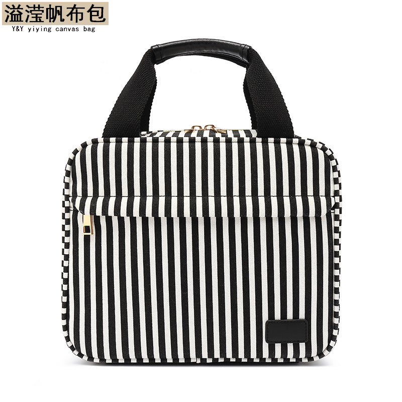 Handbag Women's Casual Toiletries Cosmetic Bag Mobile Phone Bag Multi-functional Water-repellent Canvas Travel Bag Multi-layer