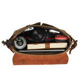 Shoulder bag retro camera diagonal across Europe and the United States water-repellent wax camera bag cowhide cross-border supply directly to Amazon