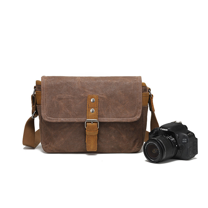 Retro Canvas Shoulder Bag Camera Photography Bag Crossbody Men's Bag Amazon Popular Business Men's Bag Small Shoulder Bag Chest Bag