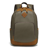 Backpack for Men, Travel Laptop Backpack, Student Retro Travel Book Bag, Oil-Waxed Canvas with Top-Grain Leather
