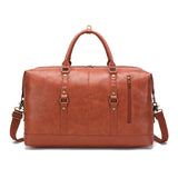 Manufacturer's Supply New Wear-Resistant Pu Travel Bag Business Style Pure Color Outdoor Shoulder Luggage Bag Storage Bag Cross-Border Explosion