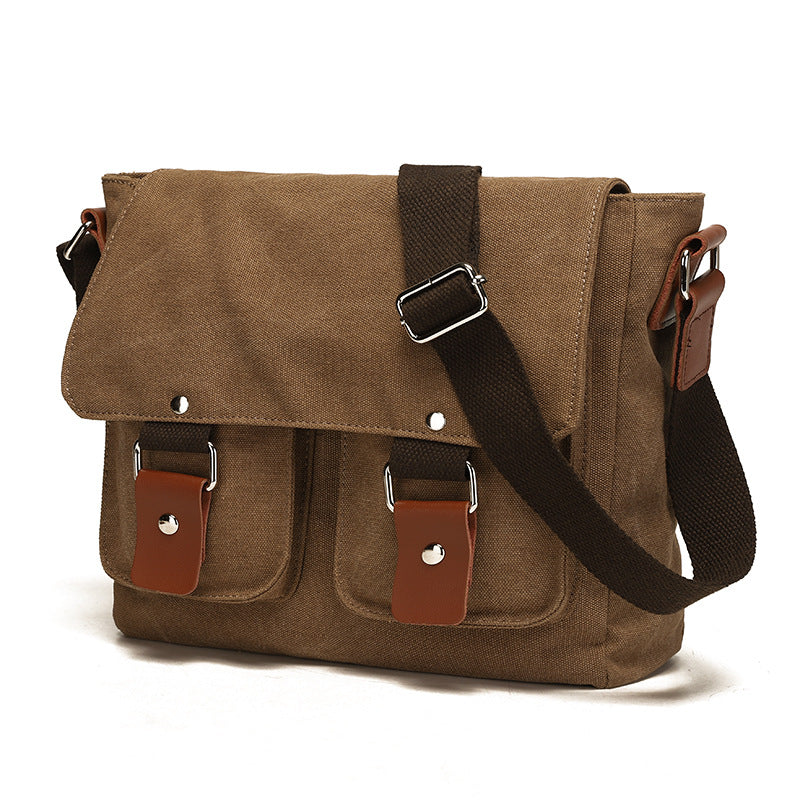 Canvas Crossbody Hanging Bag Men's and Women's Micro-single-camera Bag Solid Color Shoulder Crossbody Backpack Manufacturers