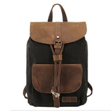 Waterproof Outdoor Travel Bag, Crazy Horse Leather Casual Backpack, Nylon Men's Backpack Canvas Bag, Amazon Hot Style