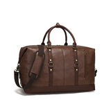 Manufacturer's Supply New Wear-Resistant Pu Travel Bag Business Style Pure Color Outdoor Shoulder Luggage Bag Storage Bag Cross-Border Explosion