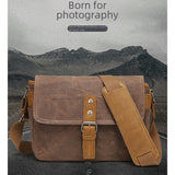 Retro Canvas Shoulder Bag Camera Photography Bag Crossbody Men's Bag Amazon Popular Business Men's Bag Small Shoulder Bag Chest Bag