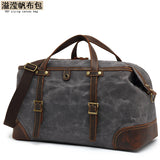 Handheld Travel Bag European and American Retro Waterproof Canvas Travel Bag Luggage Bag Sports Storage Bag Amazon Hot Model