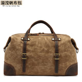 Handheld Travel Bag European and American Retro Waterproof Canvas Travel Bag Luggage Bag Sports Storage Bag Amazon Hot Model